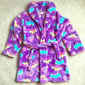 EUC girls superhero bath robe